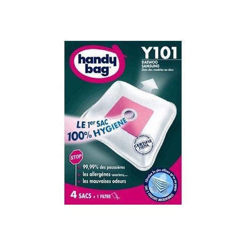 Handy Bag Y101 - Kit d'accessoires pour aspirateur - pour aspirateur - pour Nilfisk Compact C210, C218, C220; SEVERIN BR 79XX, BR 96XX