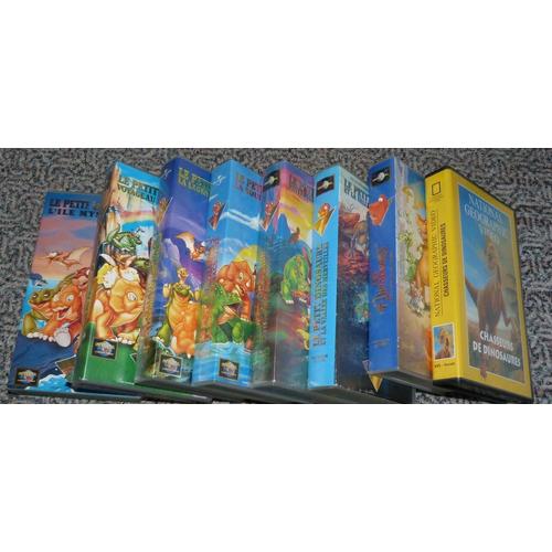 Lot 8 Vhs Dinosaures Pour Enfant