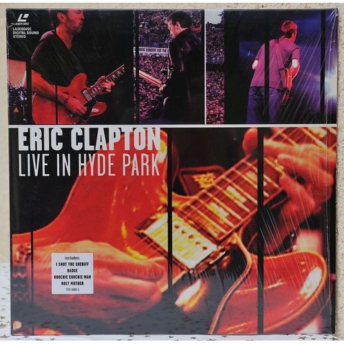 Laserdisc Pal Eric Clapton Live In Hyde Park 1996
