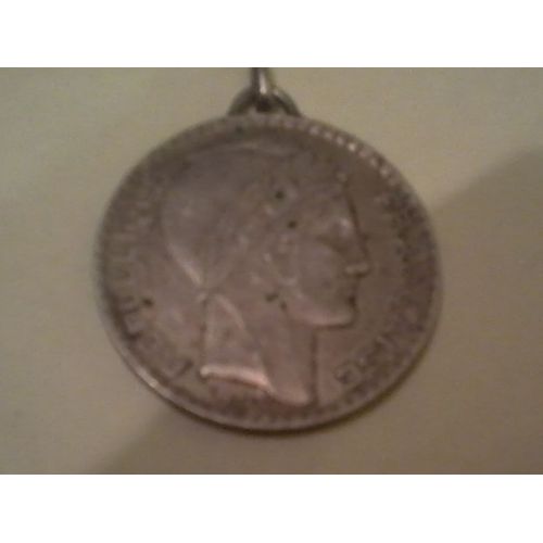Pièce 20 F 1938 "Turin" Monté Sur Médaille