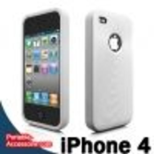 Housse Silicone Iphone 4 Blanc