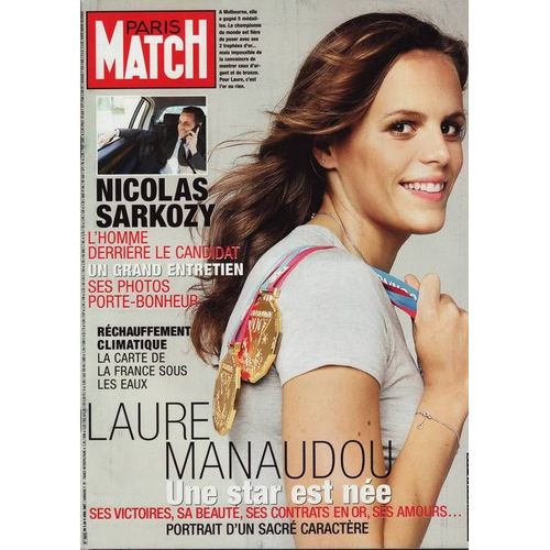 Paris Match / 05-04-2007  N° 3020 : Laure Manaudou (6p) - Jean Charles De Castelbajac (3p) - Skye (1/2p) - Stephan Eicher (1p) - Gérard Lanvin (2p) - Yannick / Joakim Noah (4p) Emma De Caunes (6p)