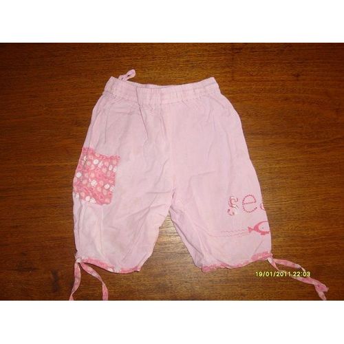 Pantacourt Rose T12mois