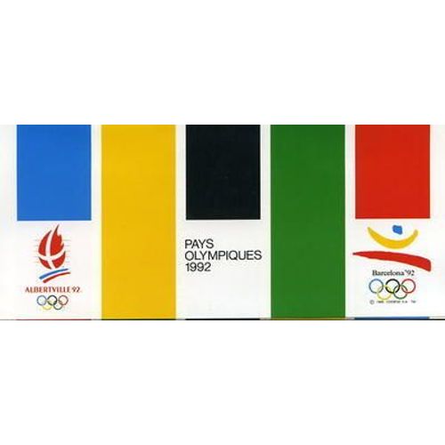 Pochette Philatélique De L'émission Commune France-Espagne 1992 Jo