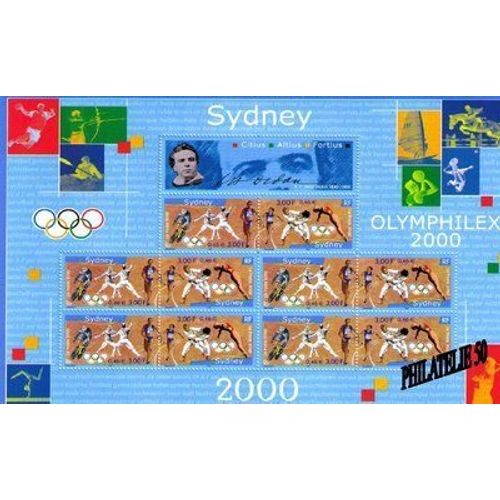 Bloc Feuillet Jeux Olympiques De Sydney 2000