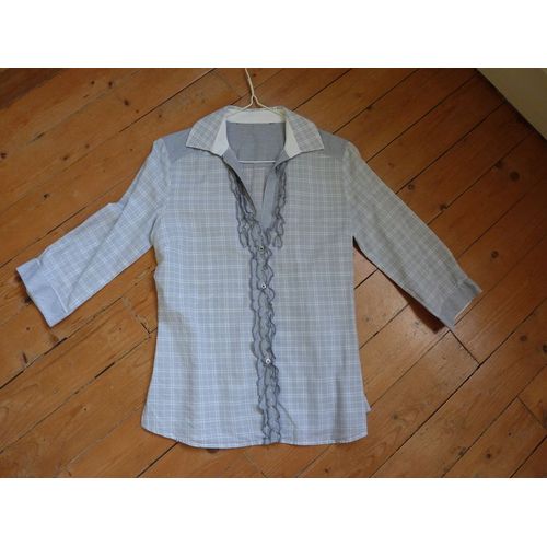 Chemisier Zara Gris Clair T38