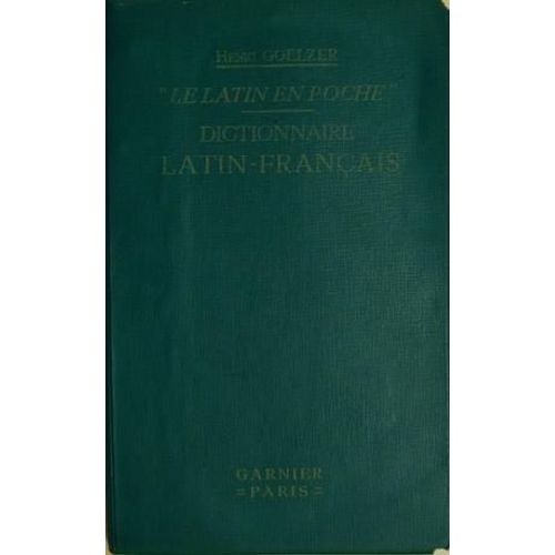 Le Latin En Poche - Dictionnaire Latin-Français