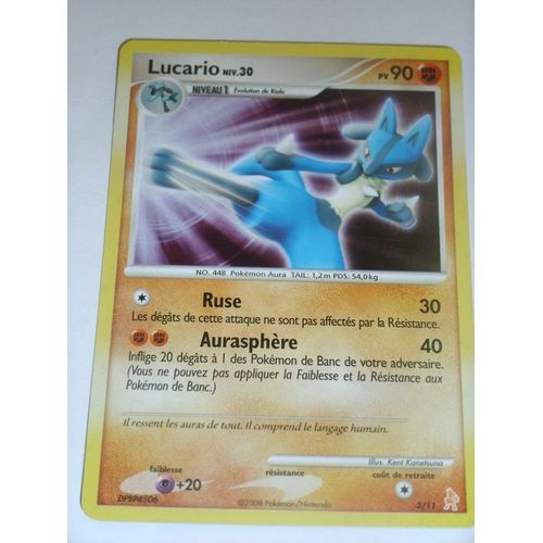 Pokemon - Lucario Niv30 Carte Brillante