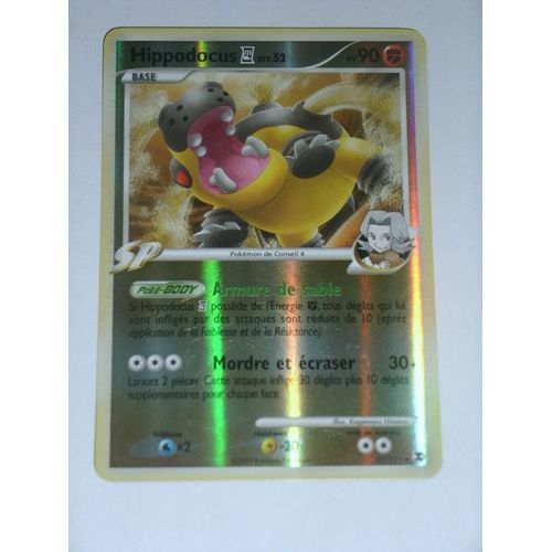 Pokemon - Hippodocus Niv52, Pokemon De Conseil 4, Carte Holo