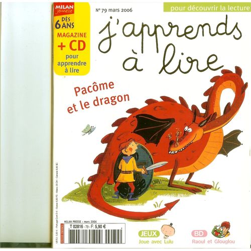 J'apprends À Lire  N° 79 : Pacôme Et Le Dragon