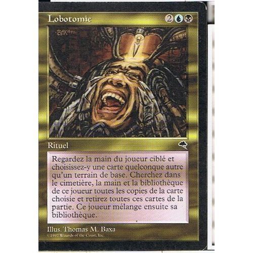 Lobotomie ( Lobotomy ) - Magic Mtg - Tempete  - U