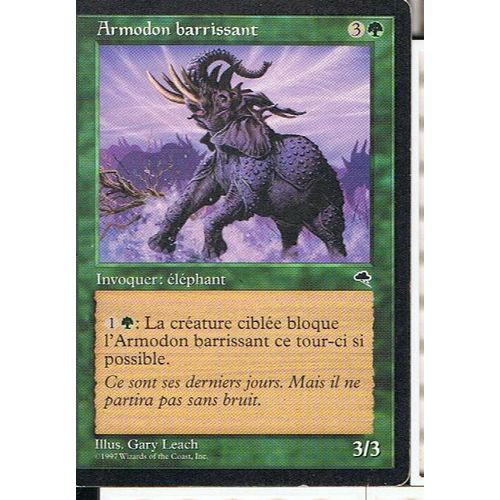 Armodon Barrissant ( Trumpeting Armodon ) - Magic Mtg - Tempete  - U