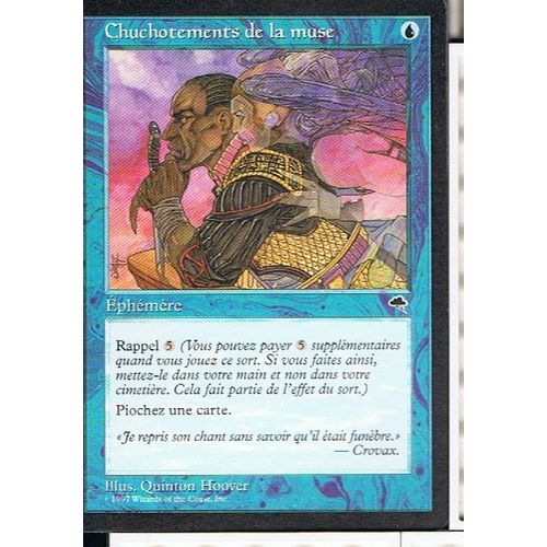 Chuchotement De La Muse ( Whispers Of The Muse ) - Magic Mtg - Tempete  - U