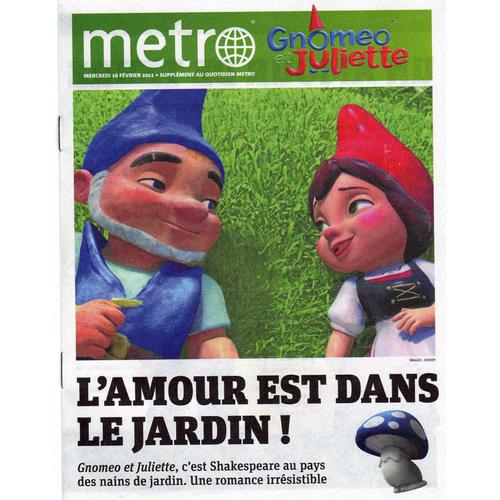 Supplement Metro Hors-Série N° 0 : Gnomeo Et Juliette