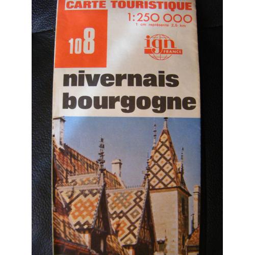 Carte Ign N° 108  - Nivernais - Bourgogne