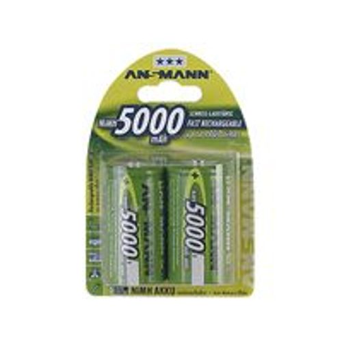 ANSMANN Batterie 2 x D NiMH 5000 mAh