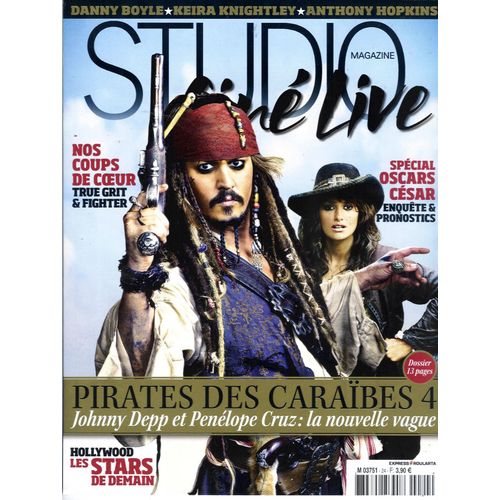 Studio Ciné Live  N° 24 : Depp+Berges-Frisbey/ Knightley/ Hopkins/ Paradis/ True Grit/ Neeson/ Seyfried/ Lawrence/ E.Stone/ Moretz/ Swayze/ Bekhti/ Oscars-Cesar/ L'assaut/ Maiwenn-Starr