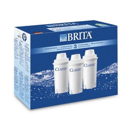 Brita classic 205386 - Pack de 3 cartouches de filtre pour carafe filtrante à eau