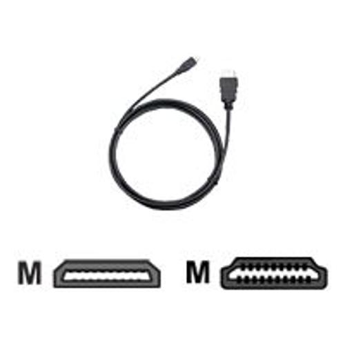 Olympus CB-HD1 - Câble HDMI - HDMI micro mâle pour HDMI mâle - 1.5 m - pour Olympus PEN-F; Stylus SH-3; Stylus Tough TG-810; Tough TG-4, TG-5, TG-6