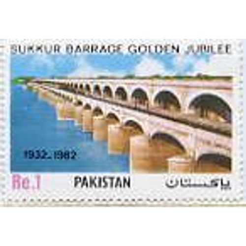 Pakistan - 1 Timbre  Neuf - Jubilee Du Barrage Sukkur - 1982