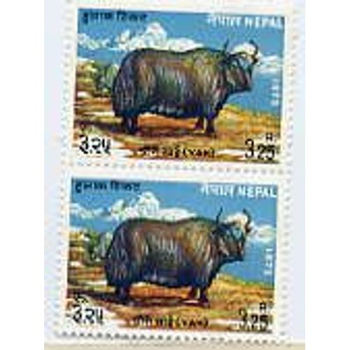 Nepal - 2 Timbres Neufs - Yak - 1973