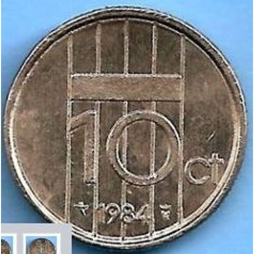 Pièce De 10 Cent Guilbert Pays-Bas 1984