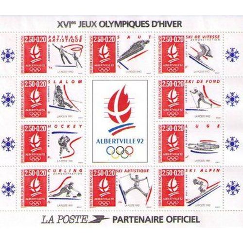 Bloc-Feuillet "Jo D'albertville" 1992