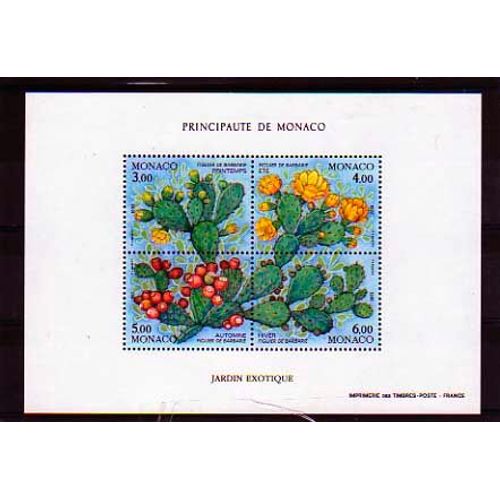 Bloc-Feuillet "Jardin Exotique" 1992