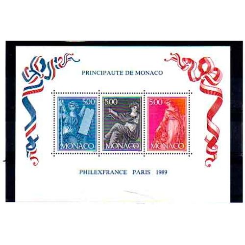 Bloc-Feuillet Monaco "Philexfrance Paris 1989"