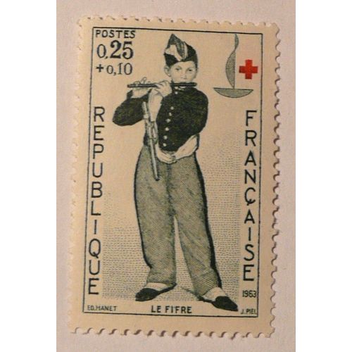 Timbre" Le Fifre "Croix Rouge 0,25+0,10