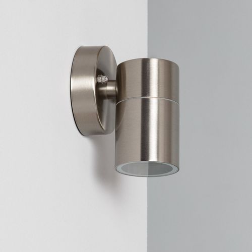 Applique Murale Extérieure Acier Inoxydable Satin Argent