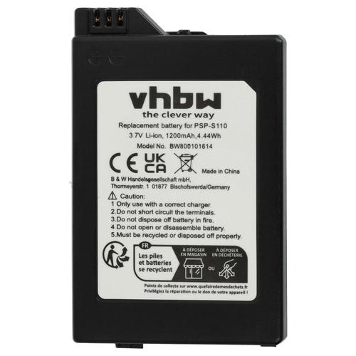 Vhbw 1x Batterie Remplacement Pour Sony Psp-S110 Pour Console De Jeux (1200mah, 3,7v, Li-Ion)
