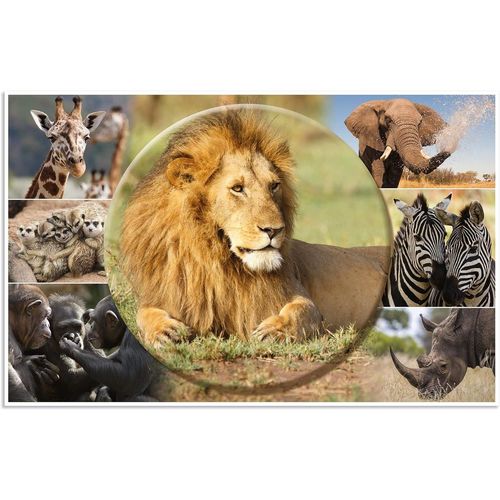 Herma Sous-Mains "Animaux D'afrique", (L)550 X (H)350 Mm