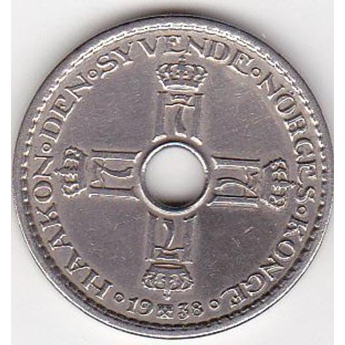 Pièce De 1 Krone Norvège 1938