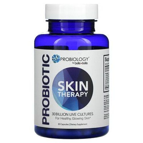 Belle+Bella Probiologie, Thérapie Cutanée Aux Probiotiques, 30 Milliards D'ufc, 30 Capsules 