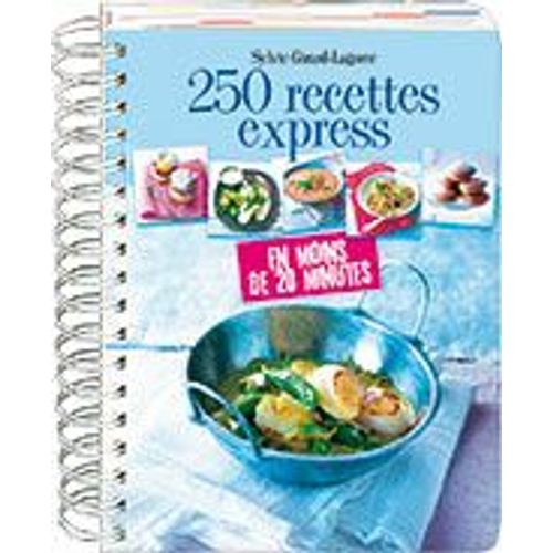 250 Recettes Express En Moins De 20mn + 11 Verrines En Verre Et Leurs Cuillières