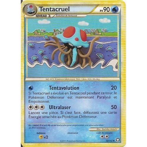 Tentacruel Pv 90 (50/102) - Pokemon Hs Triomphe