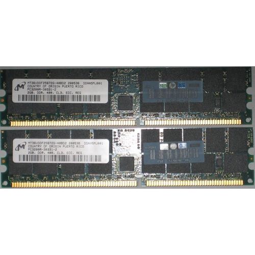 HP 373030-051 4GB 4 Go (2 x 2 Go) PC3200 DDR ECC  Mémoire Serveur