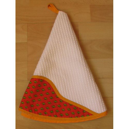 Essuie Mains Rond Nid D'abeille 70 Cm Tissu Style Provençal