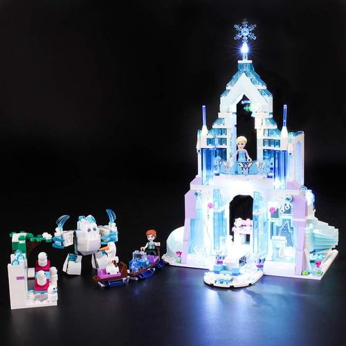 Kit de LED pour Lego Disney Princess Le Palais des Glaces Magique d¿¿Elsa,Compatible avec la Maquette Lego 41148, La Maquette de Construction n'est Pas Incluse