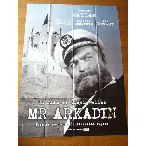 Mr Arkadin (Dossier Secret) D'orson Welles - Affiche De Cinéma 120 X 160 Cm