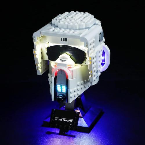 Kit d'¿¿clairage LED pour casque Lego Star Wars Scout Trooper? ¿C Compatible avec le mod¿¿le Lego 75305 ¿C Kit Lego non inclus