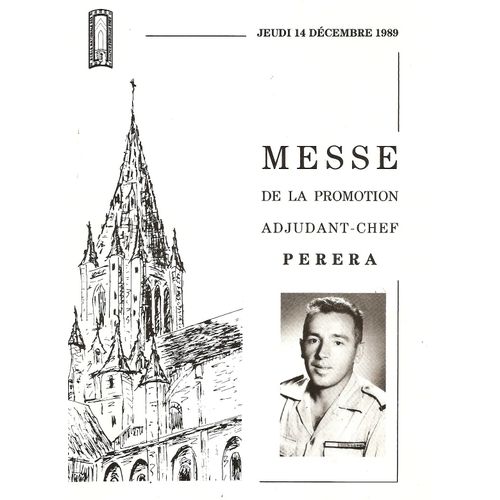 Dépliant Messe De Promotion Militaire - Ensoa - 14 Décembre 1989