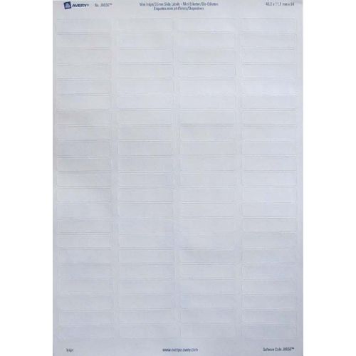 Avery - Étiquettes - blanc - A4 (210 x 297 mm) 25 unités 84 )