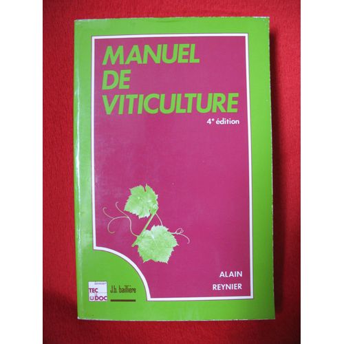 Manuel De Viticulture