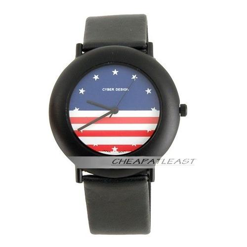 Montre Quartz - Boitier Ø 41 Mm - Usa Flag - Drapeau Américain (États-Unis) - Banière Étoilée