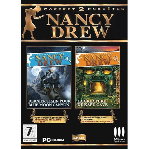 Les Coffret 2 Enquêtes De Nancy Drew : Dernier Train Pour Bluemoon Canyon - La Créature De Kapu Cave Pc