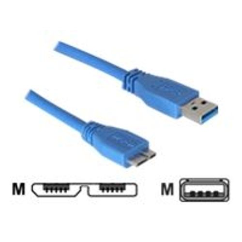 Delock - Câble USB - USB (M) pour Micro-USB de type B (M) - USB 3.0 - 1 m