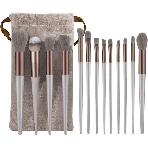 13pcs Pinceaux De Maquillage, Pinceaux De Fond De Teint Ensemble De Pinceaux De Maquillage Professionnel Pinceau De Fond De Teint ¿¿ Poils Doux Rose Pinceau Fard ¿¿ Paupi¿¿Res Ensemble De Pinceaux (Rose) 