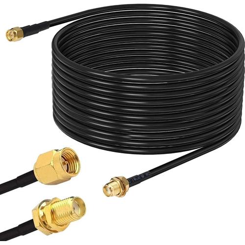 8M Antenne WiFi Extension Cable, Cable d¿¿Extension RG174, Rallonge Antenne WLAN, Cable Coaxial SMA, Antenne SMA,pour 0¿¿3G LTE WLAN FPV HomeMatic Ccu2 Cc1101 Huawei routeur